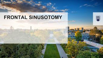 Frontal Sinusotomy - Surgical Teaching Video