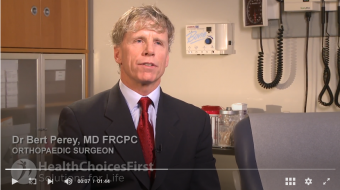 Dr. Bert Perey, MD, FRCPC, Orthopedic Surgeon, discusses Carpel Tunnel Syndrome and Surgery