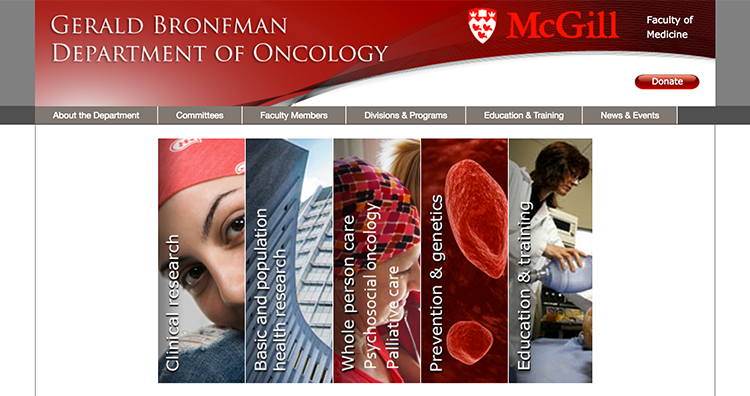 Gerald Bronfman Department of Oncology - McGill University